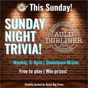 Trivia Night @ The Auld Dubliner