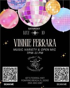 Vinnie Ferrara- Music Variety & Open Mic