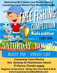 Causeway Cove Boat Show and Marine Flea Market Announces Free Fishing Contest for Kids