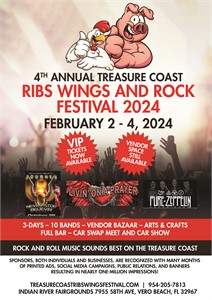 Get Ready to Rock Out at the 5th Annual Treasure Coast Ribs Wings & Rock Festival