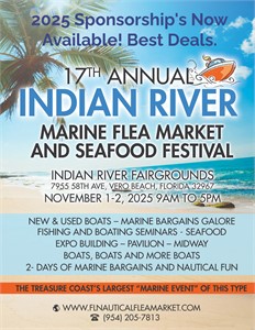 The 17th Annual Indian River Marine Flea Market, Boat Sale, and Seafood Festival 