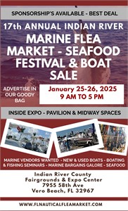 Vendor Space Now Available for the 17th Annual Treasure Coast Marine Flea Market, Boat Sale