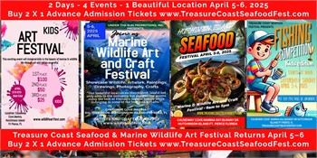 Treasure Coast Seafood & Marine Wildlife Art Festival Returns April 5–6, 2025